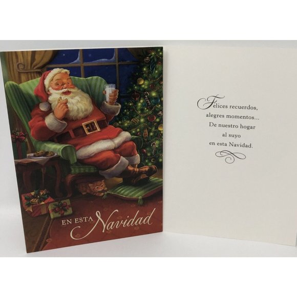 Hallmark VIDA Boxed Christmas Cards 4 Designs Feliz Navidad Santa Angels… - Picture 6 of 7